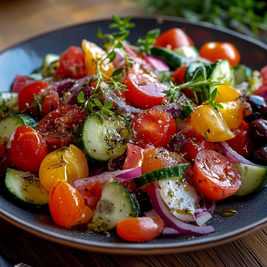 Здоровий салат з сезонними інгредієнтами