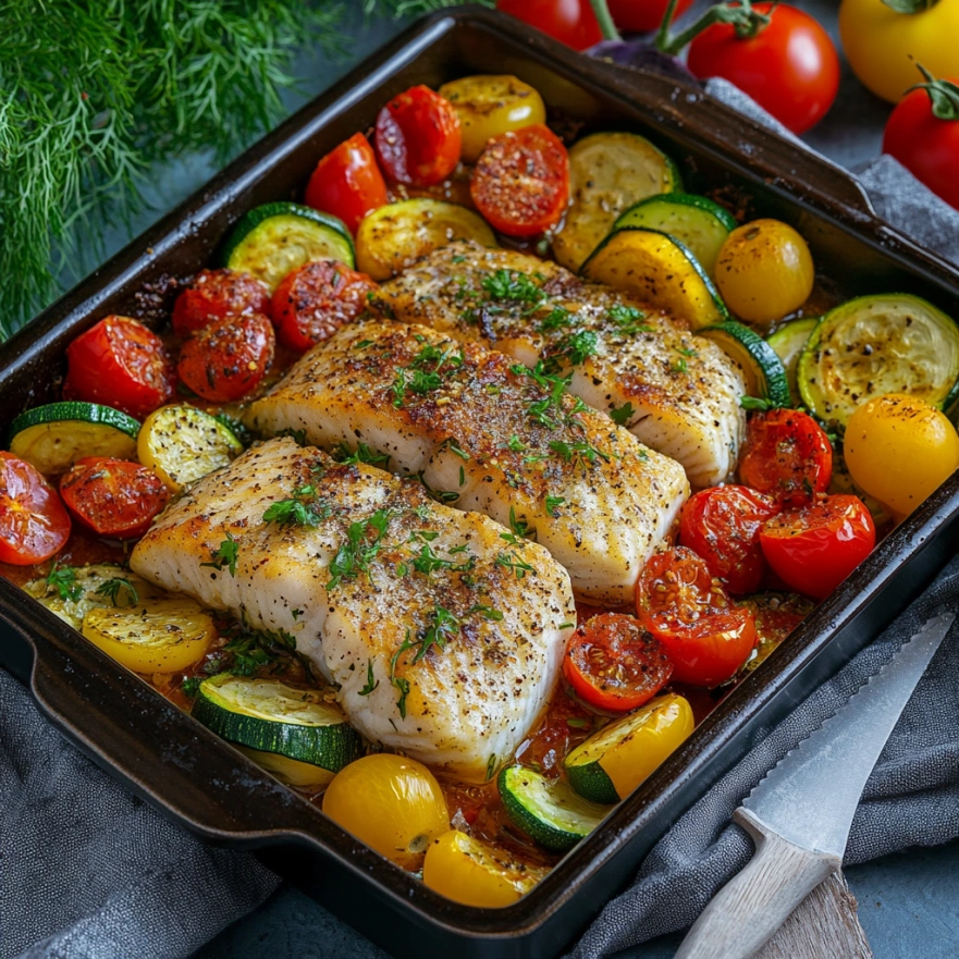 Запечена риба з овочами - корисна та легка у приготуванні страва