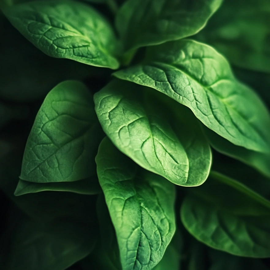 Свіжий весняний шпинат багатий на залізо